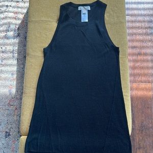 Michael Kors black ribbed tank